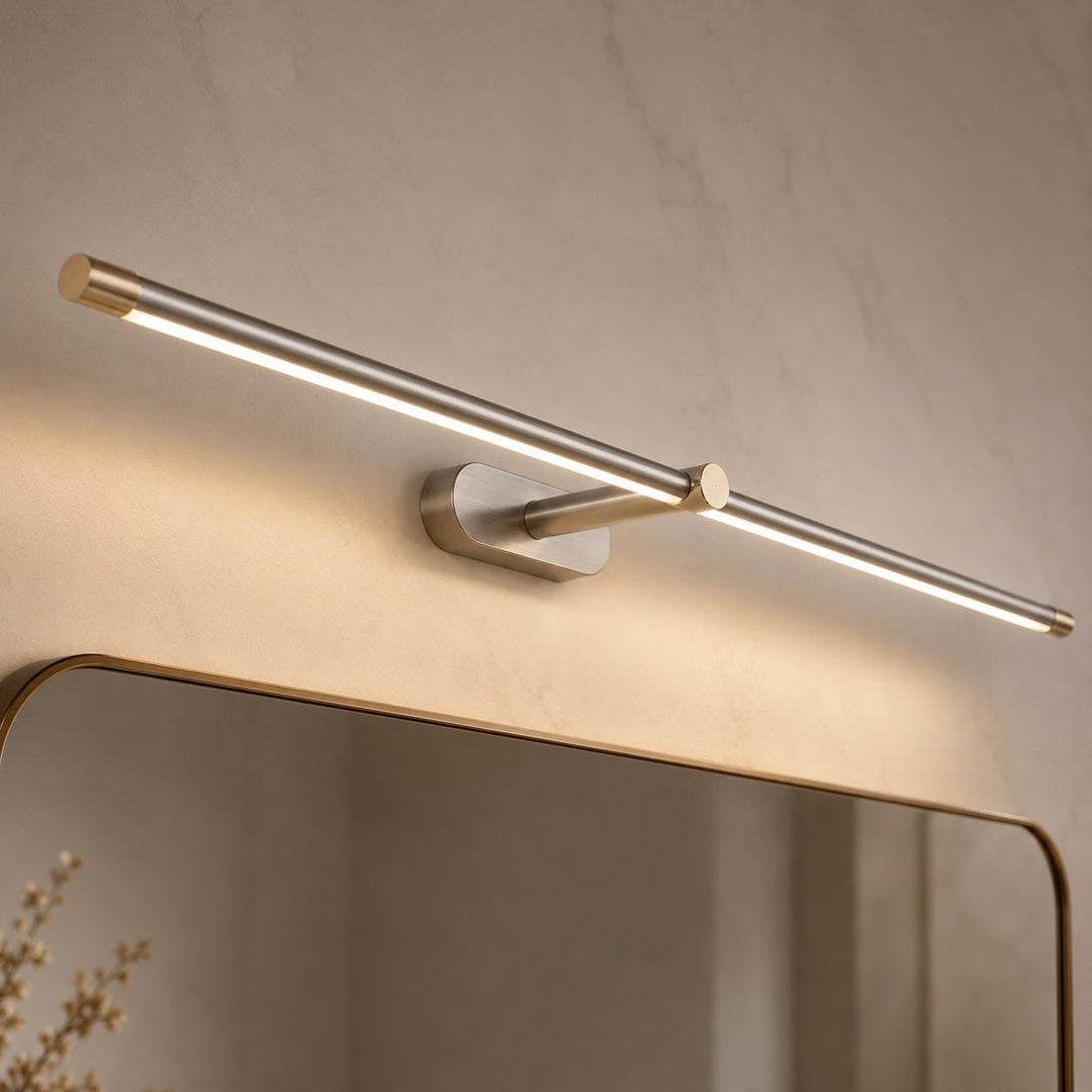Sleek wall sconce showcasing minimalist design for home decor