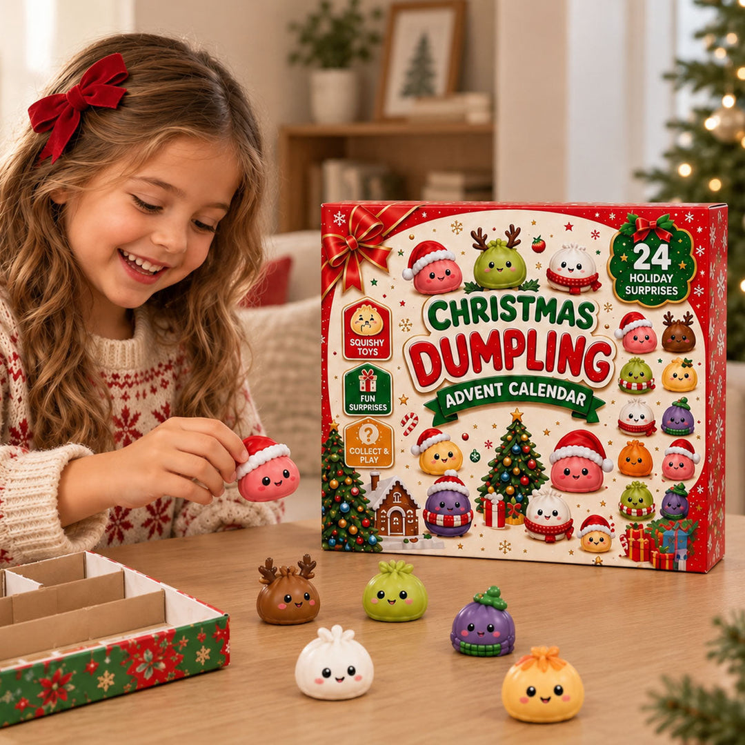 Christmas dumpling advent calendar 24-day countdown squishy toys for kids