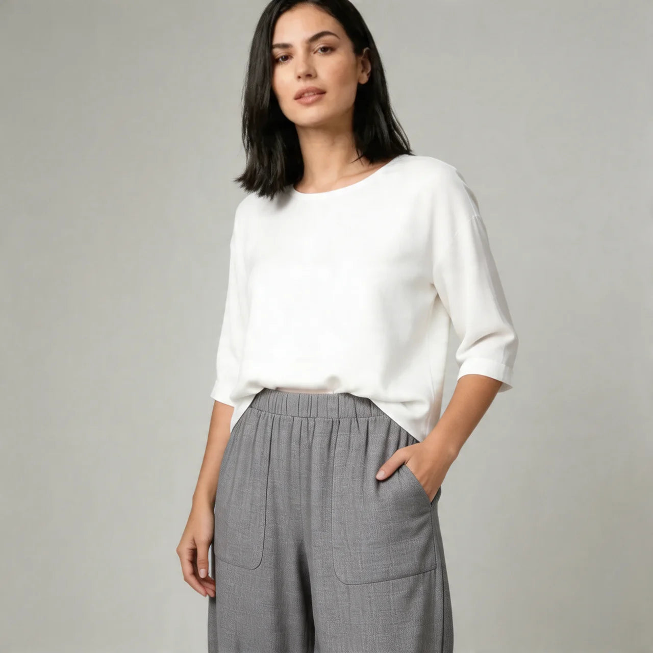 Women’s Elastic Waist Fit Trousers