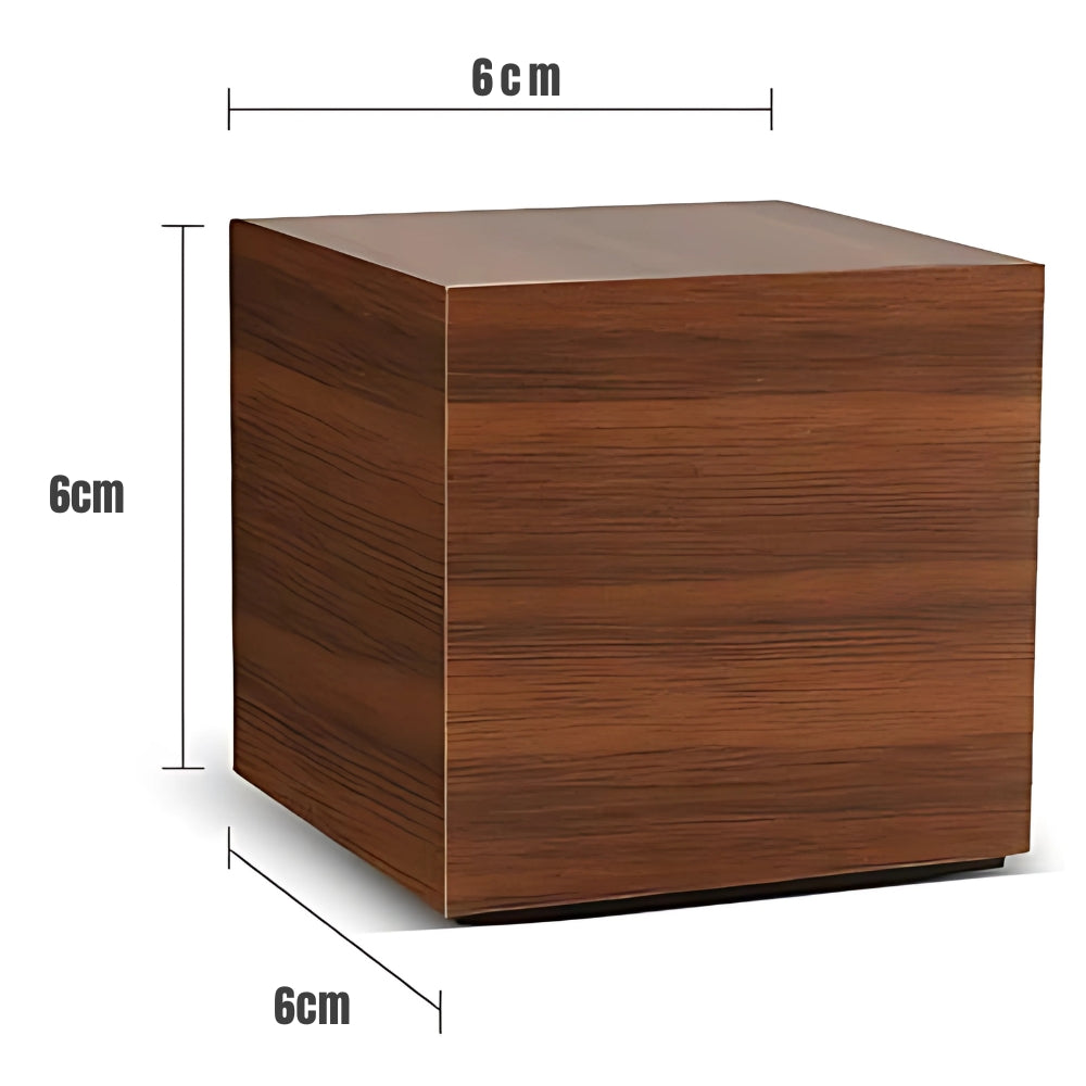 Decorative digital alarm clock in modern cube shape for home interior decor