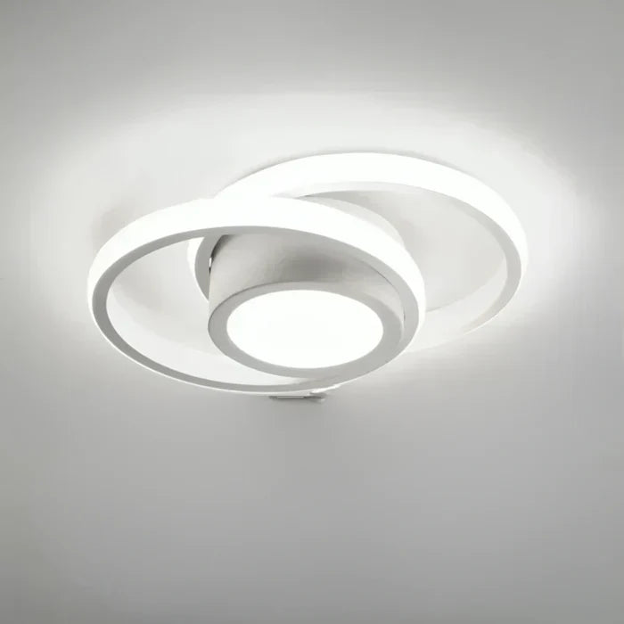 Energy-efficient home decor lighting with dual ring modern ceiling design
