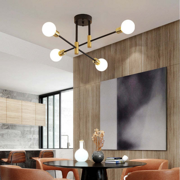 Modern decor LED lighting fixture seamlessly integrated into ceiling design