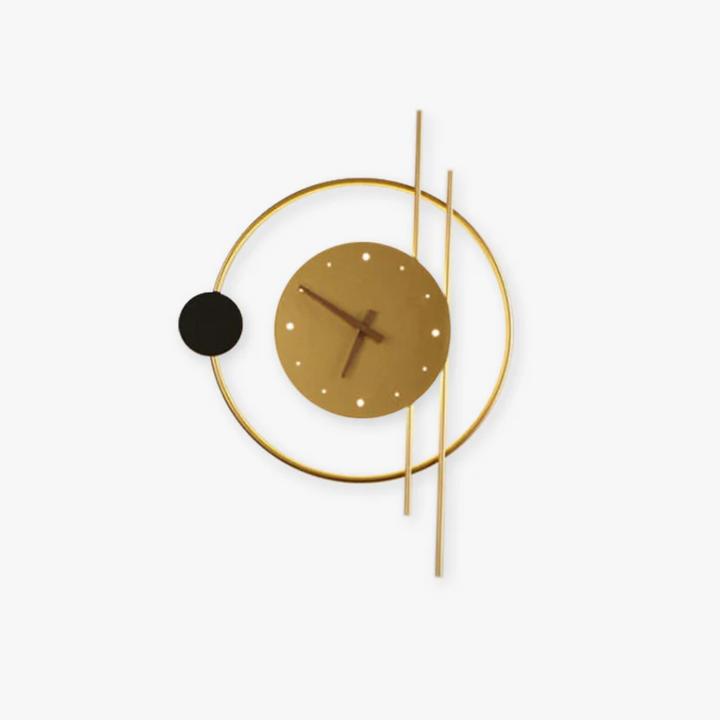 Modern LED wall clock lamp packaging and included accessories set