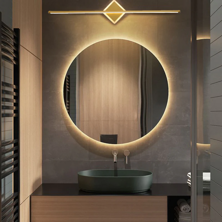 Sleek black wall lamp with integrated LED for bedroom decor