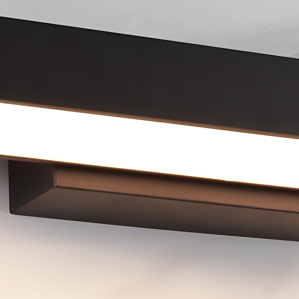 Contemporary porch light mounted beside a front door for modern home design
