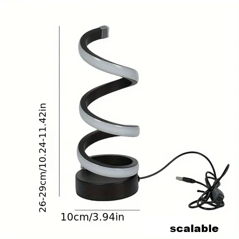 Stylish table lamp emitting bright, energy-efficient light for office decor