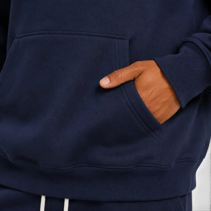 Mens fashion lounge set hoodie zipper detail if applicable