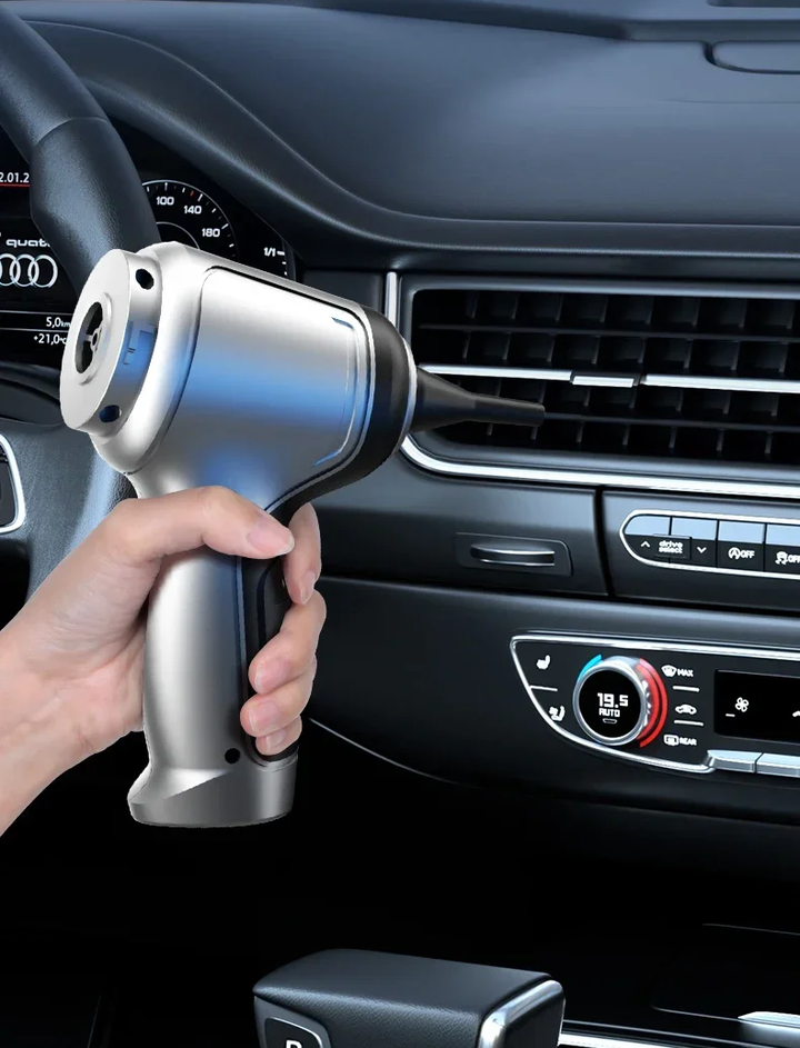 Handheld wireless car vacuum cleaning dashboard air vents