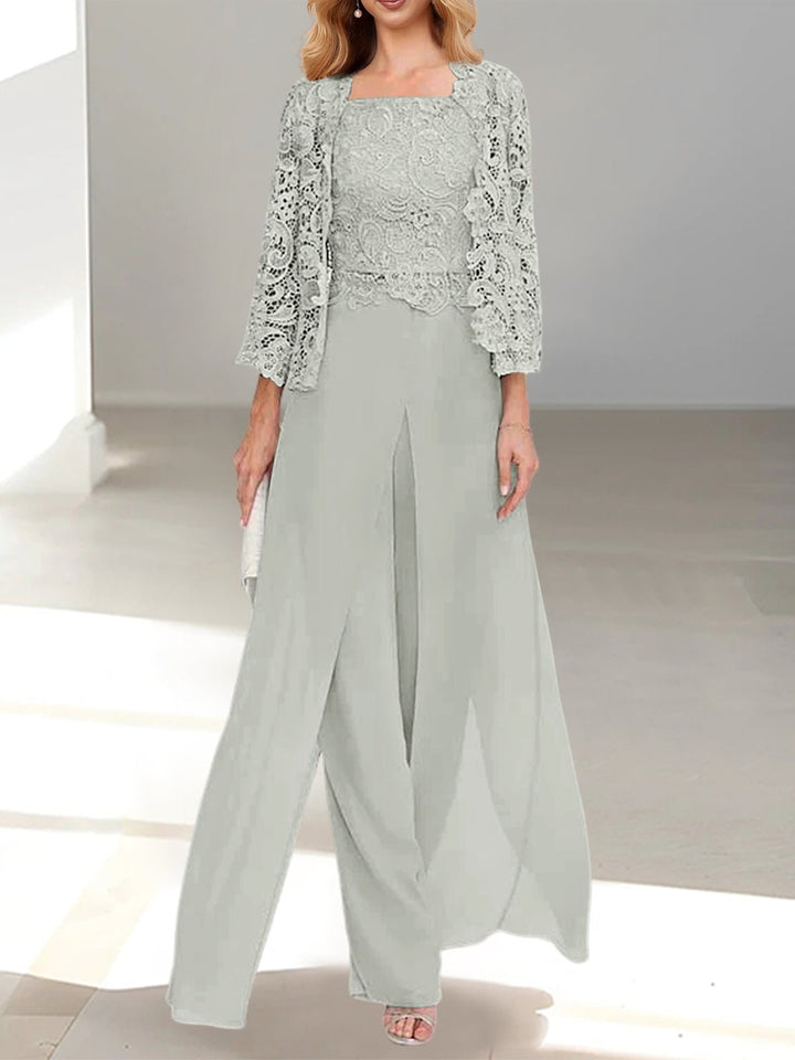 Sophisticated formal wear pantsuit for wedding celebrations