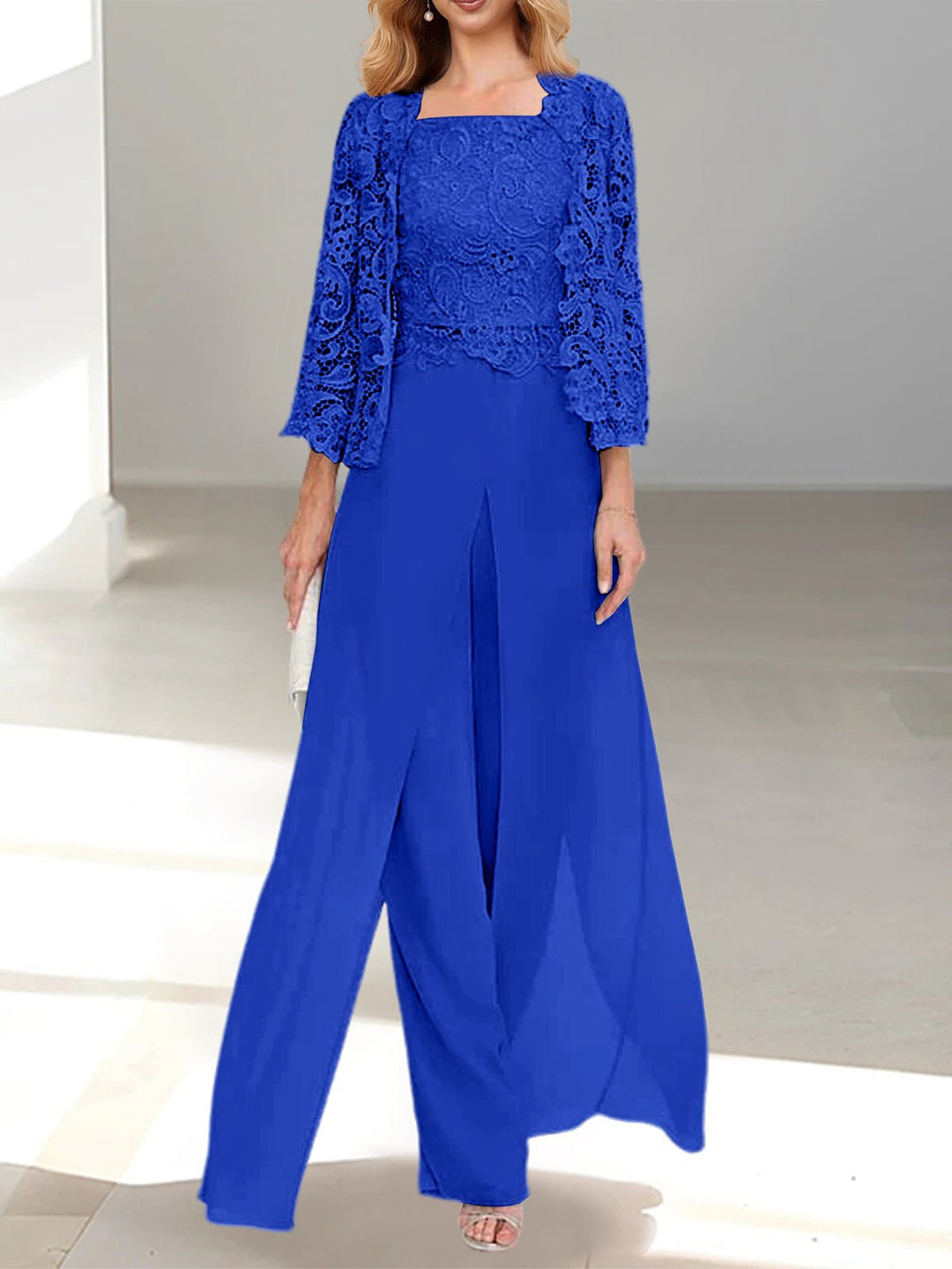 Classic formal pantsuit set designed for special events