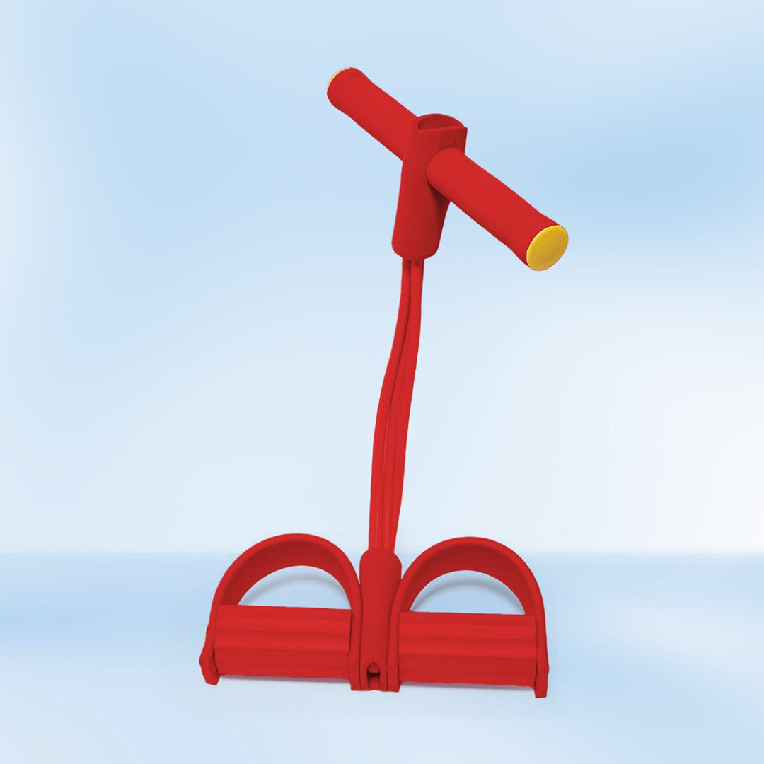 Multifunction resistance band showcased in a neutral setting for fitness enthusiasts.