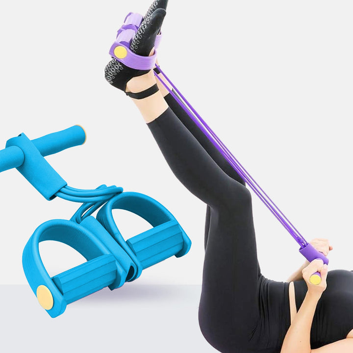Unisex multifunction resistance band for full-body stretching and home workout fitness equipment.
