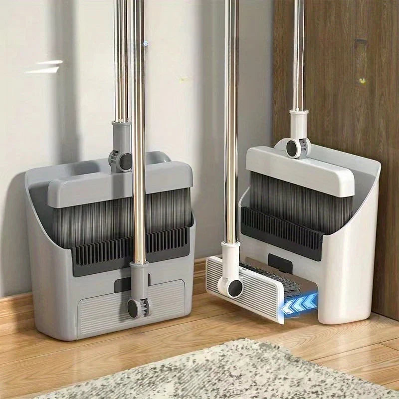 Floor brush head detail showcasing dense bristles for capturing fine dust and debris