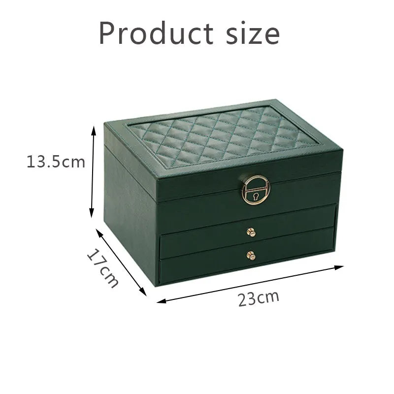 Luxurious leather texture on the exterior of jewellery case