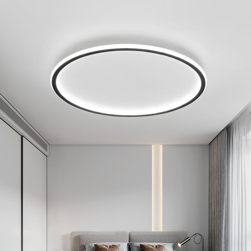 Dimmable ceiling light powered by modern led lighting technology in a clean setting