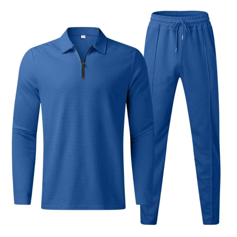 Back view of mens tracksuit set showcasing comfortable fit and modern casual wear design