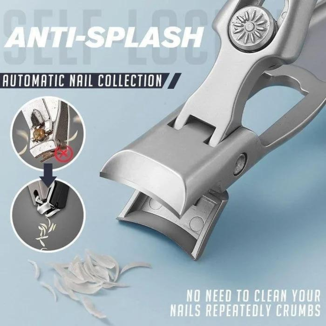 Heavy duty stainless steel nail clipper with sharp curved blade