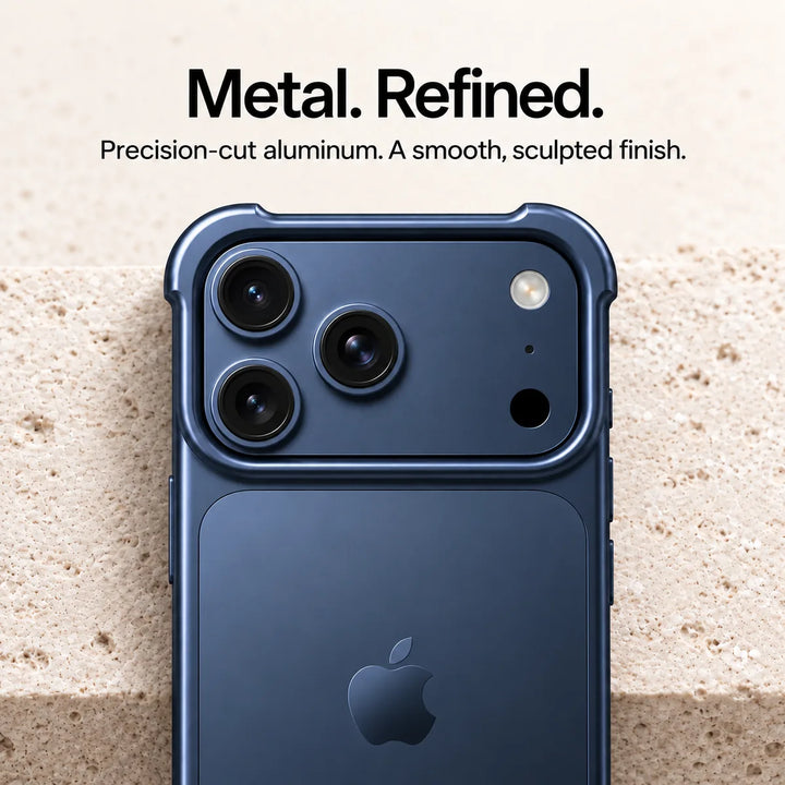 Red metal bumper case for iPhone offering bold color and protection