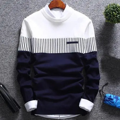 Dunham | Men’s Striped Crew Neck Sweater