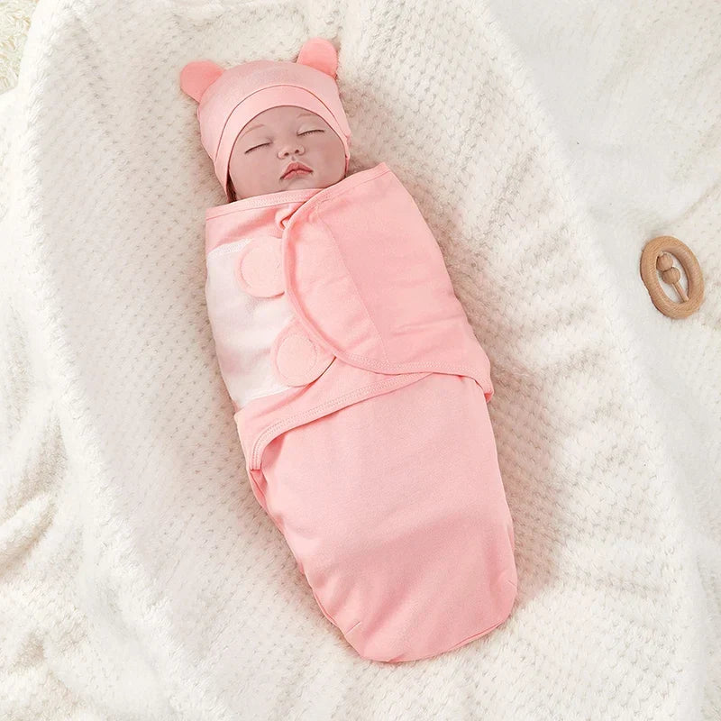 Soft infant sleep sack and baby blanket set for nursery essentials