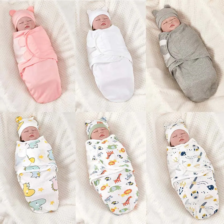 Breathable cotton baby sleeping bag designed for safe infant rest