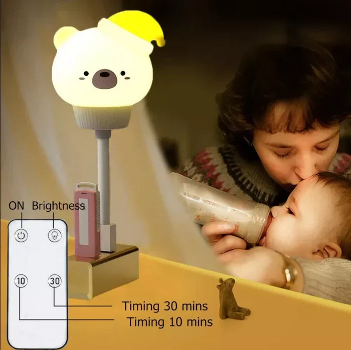 Close up of the animal shaped LED lamp with built in timer function