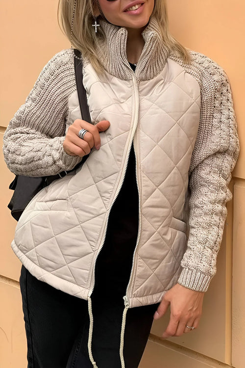 Brienne | Women’s Quilted Mock Neck Jacket