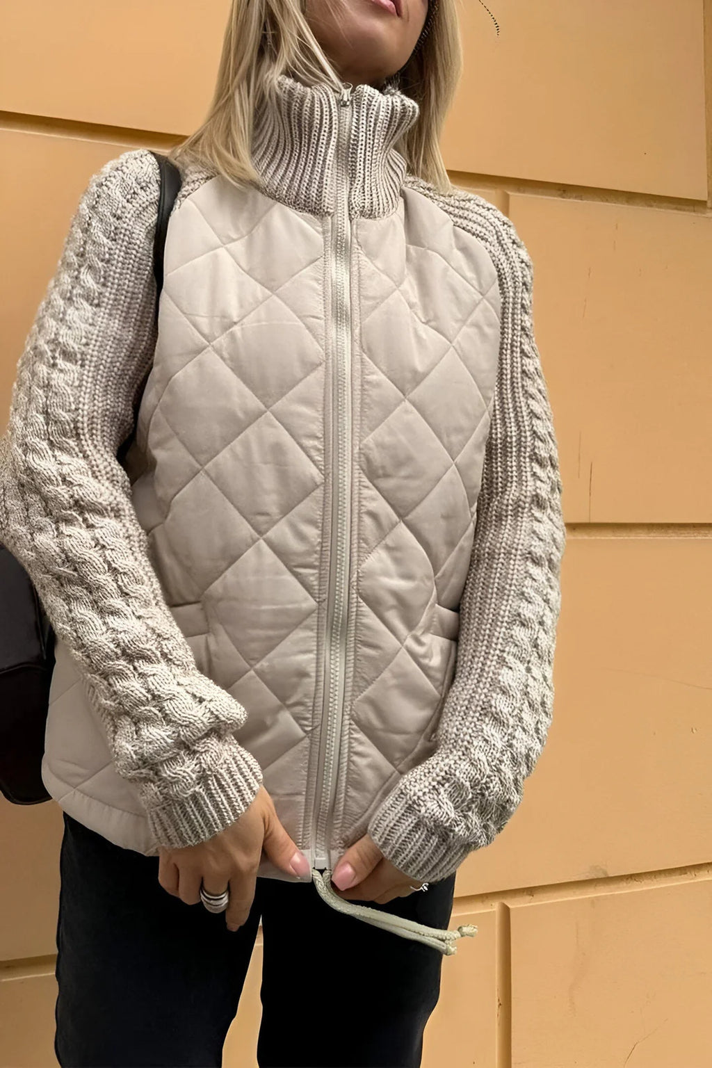 Brienne | Women’s Quilted Mock Neck Jacket