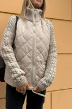 Brienne | Women’s Quilted Mock Neck Jacket