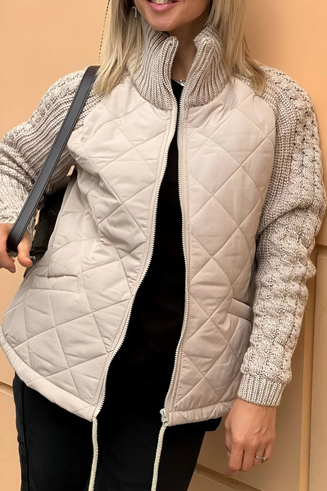 Brienne | Women’s Quilted Mock Neck Jacket