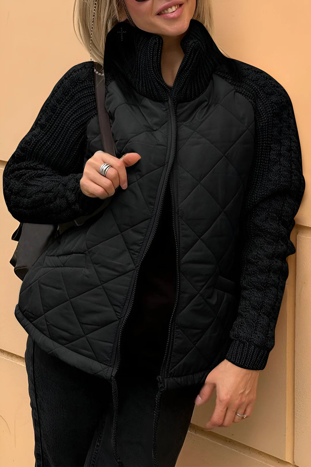 Brienne | Women’s Quilted Mock Neck Jacket