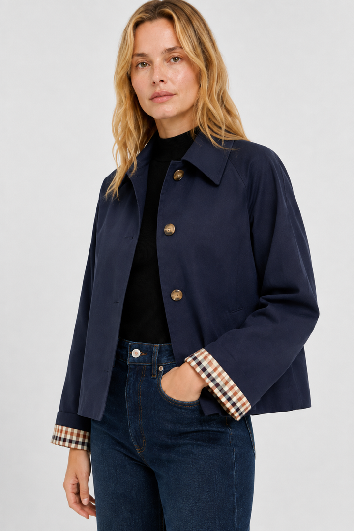 Womens transitional jacket styled for everyday casual wear