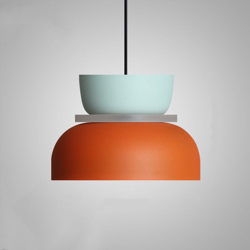 Contemporary metal lampshade pendant light for interior lighting