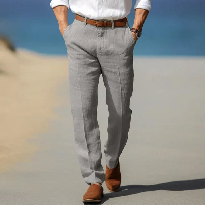 Comfortable men's trousers chino in neutral everyday tone
