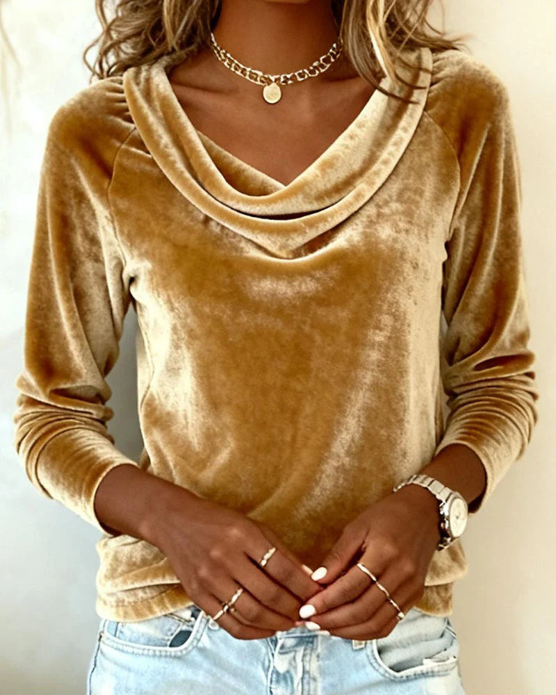 Avelisse | Women’s Cowl Neck Long Sleeve Sweater