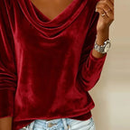 Avelisse | Women’s Cowl Neck Long Sleeve Sweater