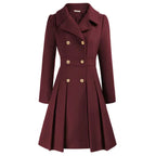 Viella | Women’s Double Breasted Fit Flare Coat