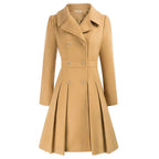 Viella | Women’s Double Breasted Fit Flare Coat