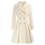 Viella | Women’s Double Breasted Fit Flare Coat