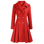 Viella | Women’s Double Breasted Fit Flare Coat