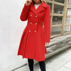 Viella | Women’s Double Breasted Fit Flare Coat