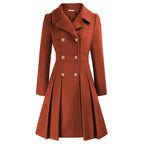 Viella | Women’s Double Breasted Fit Flare Coat