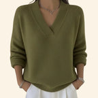 Aira | Women’s V Neck Long Sleeve Sweater