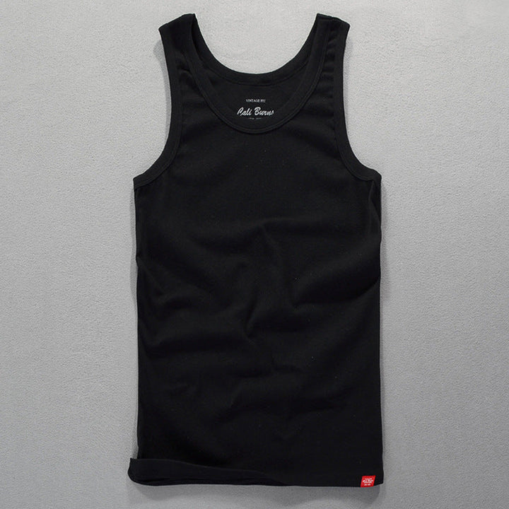 Lightweight men's breathable tank top for summer activewear and casual wear