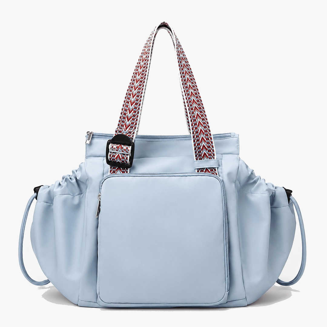 Water-resistant travel bag and multipurpose day bag worn as a comfortable backpack