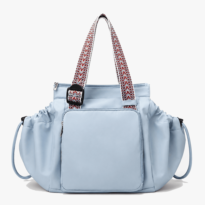 Water-resistant travel bag and multipurpose day bag worn as a comfortable backpack