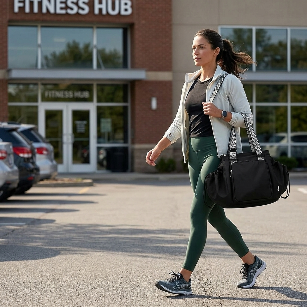 Lightweight womens bag styled as a chic shoulder tote for daily commuting