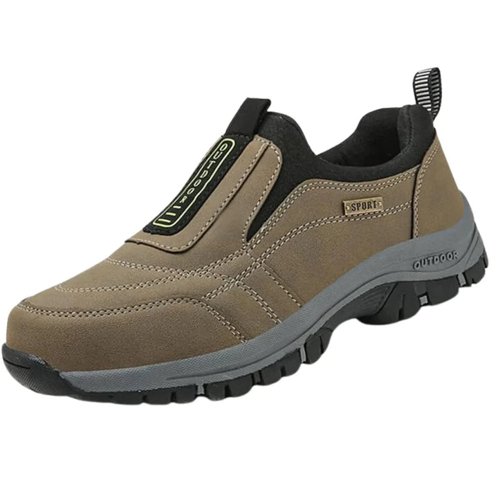 Side profile of orthopaedic slip-on shoes for men walking