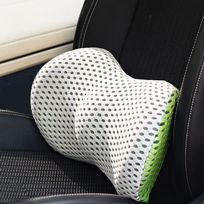 Durable memory foam lumbar cushion designed for car seat and office chair use