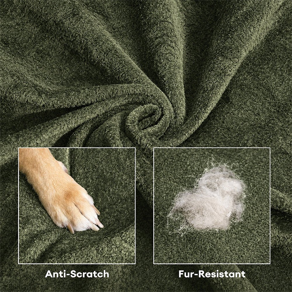 Durable non-slip bottom detail of the orthopedic pet bed for stability on hardwood floors